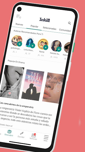 Captura de pantalla de Inkitt: Libros y Novelas