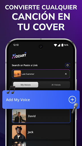 Captura de pantalla de Mozart IA: Generador de Música