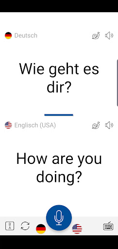 Sofortige Sprachübersetzung Screenshot