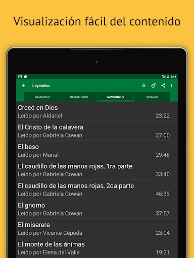 Captura de pantalla de AudioLibros