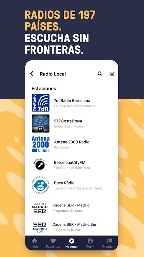 Captura de pantalla de TuneIn Radio Pro