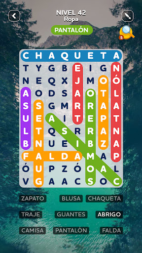 Captura de pantalla de Sopas de Letras Español