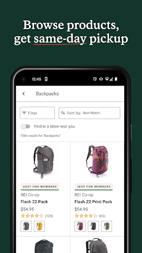 Captura de pantalla de REI Co-op – Shop Outdoor Gear