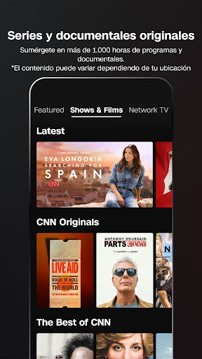 Captura de pantalla de CNN: Noticias de última hora