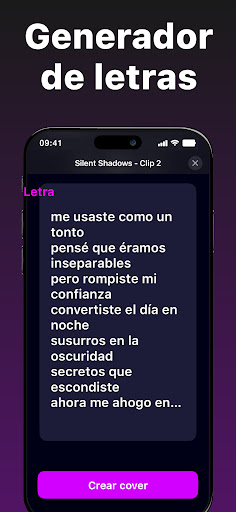 Captura de pantalla de Generador de música IA: Banger