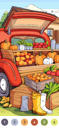 Captura de pantalla de Country Farm Coloring Book