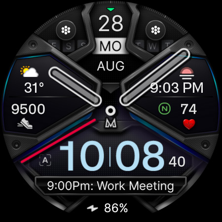 Captura de pantalla de MD326 3D Modern Watch Face