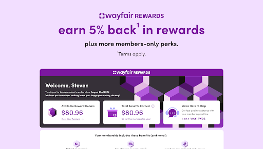 Captura de pantalla de Wayfair - Shop All Things Home
