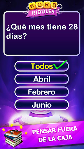 Captura de pantalla de Word Riddles - Juegos de palab