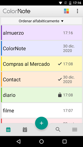 Captura de pantalla de ColorNote Bloc de notas Notas