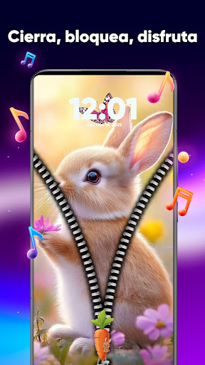 Zipper-Bildschirm Hintergrund Screenshot
