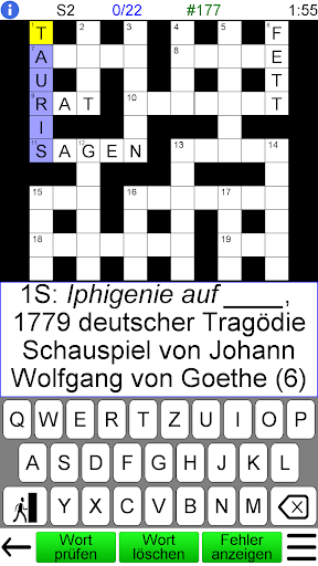 Deutsches Kreuzworträtsel Screenshot