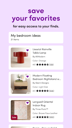 Captura de pantalla de Wayfair - Shop All Things Home