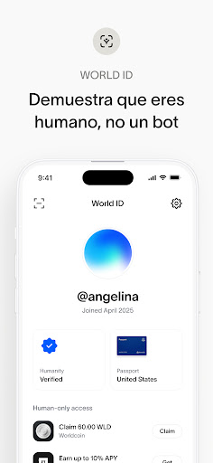 Captura de pantalla de World App - La red humana.
