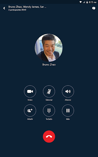 Captura de pantalla de Skype for Business for Android