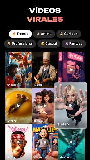 Captura de pantalla de Hula - Generador de Videos AI