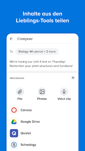 Remind: Schulkommunikation Screenshot