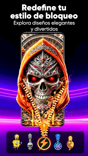 Captura de pantalla de Pantalla Bloqueo Zíper & Fondo