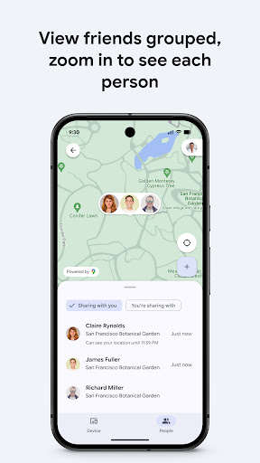 Captura de pantalla de Localizador de Google