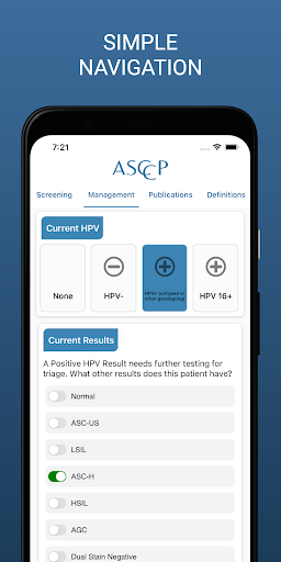 Captura de pantalla de ASCCP Management Guidelines