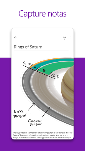 Captura de pantalla de Microsoft OneNote: Save Notes