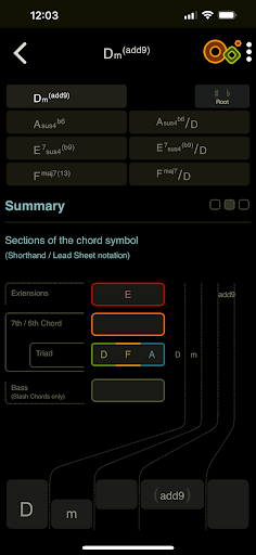 Captura de pantalla de Oolimo Guitar Chords