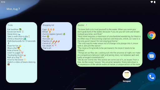 Notepad - simple notes screenshot