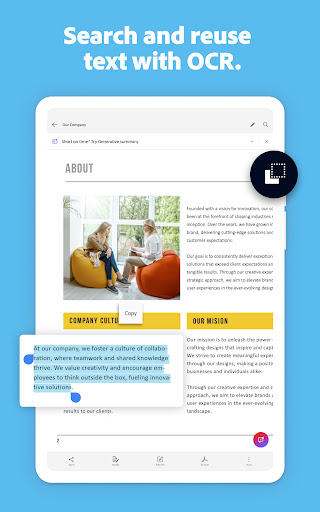 Adobe Scan AI PDF Scanner, OCR screenshot