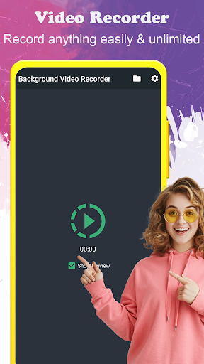 Captura de pantalla de Grabadora de video de fondo