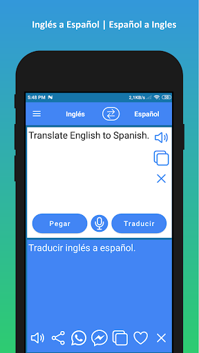 Captura de pantalla de Traductor de ingles a español