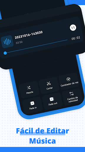 Captura de pantalla de Cortar Audio, Editor de Música