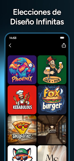 Captura de pantalla de AI Logo Generator - Mark