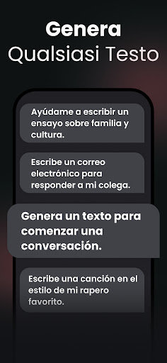 Captura de pantalla de Chat AI: Pregunta al Agente