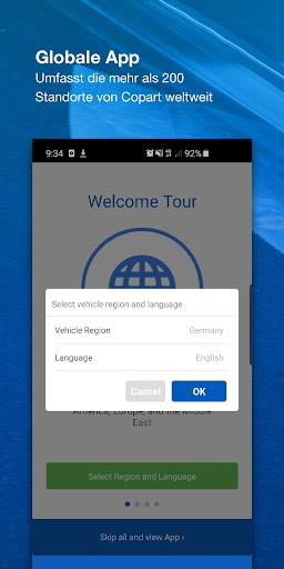 Copart - Online Auto Auktion Screenshot
