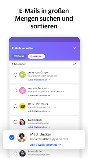 Yahoo Mail – Alles im Blick Screenshot