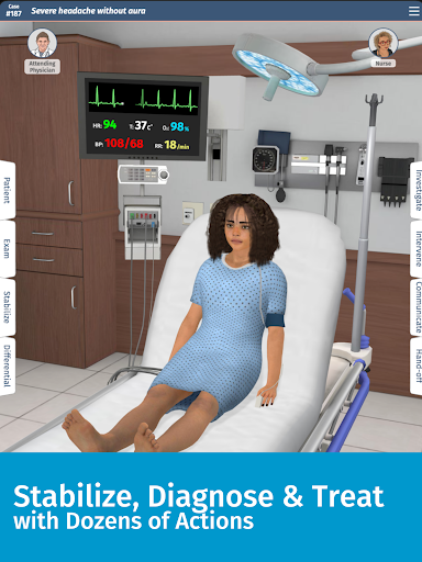 Full Code Medical Simulation Screenshot