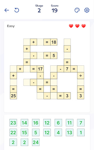 Mathematik-Puzzles - Crossmath Screenshot