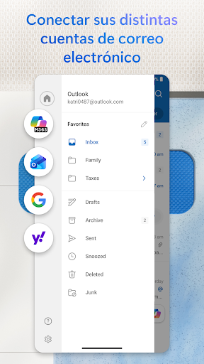 Captura de pantalla de Microsoft Outlook