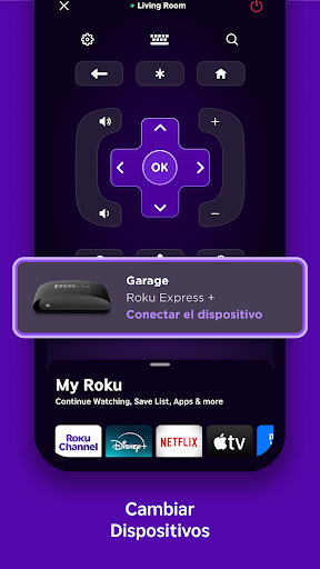 Captura de pantalla de Roku