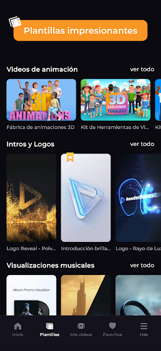 Captura de pantalla de Renderforest Video & Animation