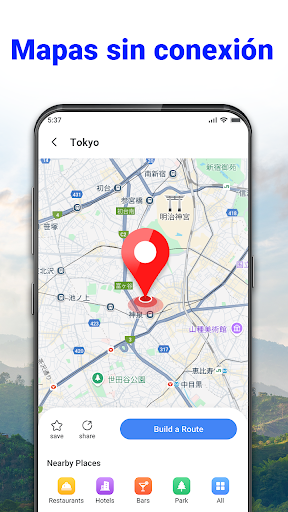 Captura de pantalla de GPS por voz: Planificador