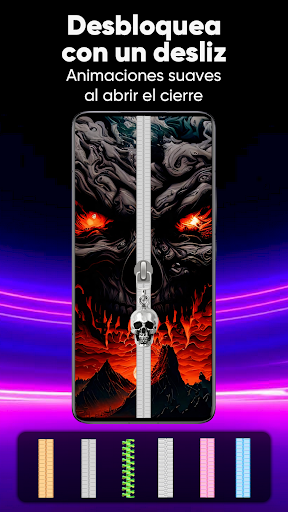 Captura de pantalla de Pantalla Bloqueo Zíper & Fondo