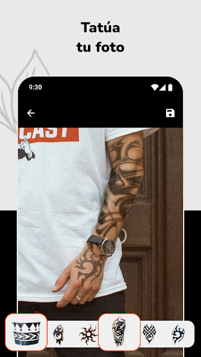 Captura de pantalla de Simular y Diseñar Tatuajes