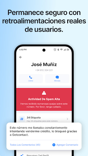 Captura de pantalla de Getcontact