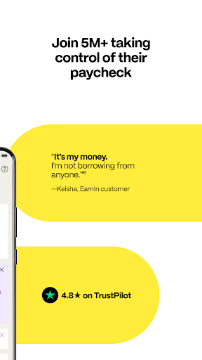 Captura de pantalla de EarnIn: Why Wait for Payday?