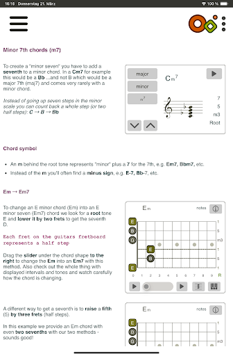 Captura de pantalla de Oolimo Guitar Chords