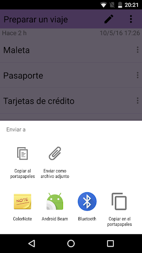 Captura de pantalla de ColorNote Bloc de notas Notas