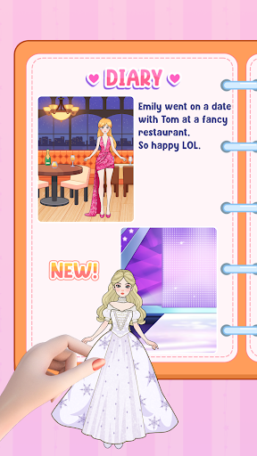 Captura de pantalla de Paper Doll Diary: Dress Up DIY