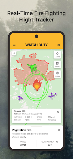 Captura de pantalla de Watch Duty: Wildfire & Floods