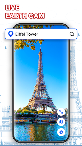 Captura de pantalla de Earth Cam: Mapa en vivo